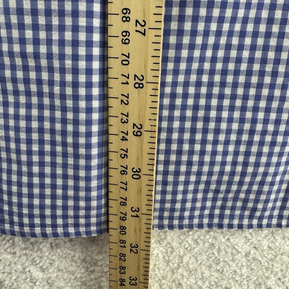 Ralph Lauren Short Sleeve Pony Button Up Shirt Mens XL Blue Plaid - Picture 11 of 11